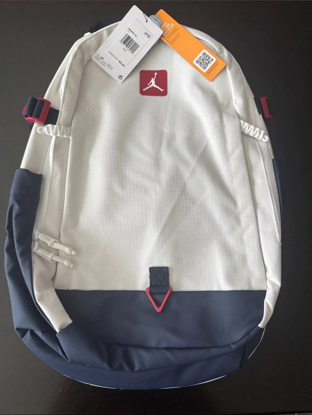 Jordan Men's White and Navy Everyday Backpack